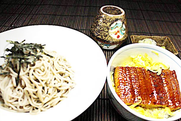 ざるそばと選べるミニ丼（うなぎ）
